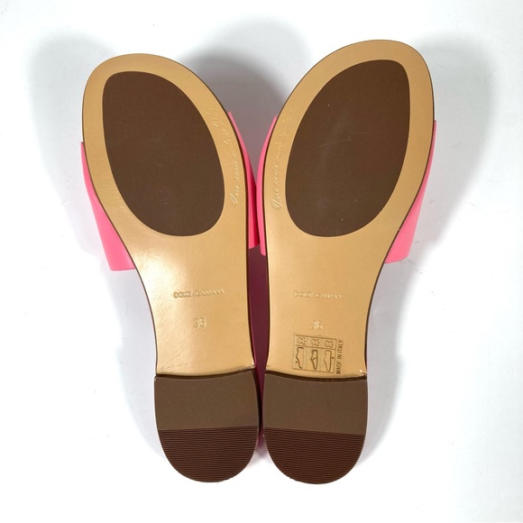 *SOLD* Dolce & Gabbana Bambino Girl's DG Cutout Leather Slide Sandals Pink 36 - Picture 9 of 17